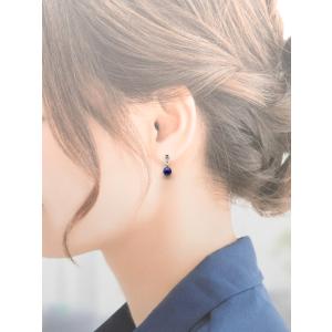 イヤリング ノンホールピアス 樹脂 天然石 ラ...の詳細画像3