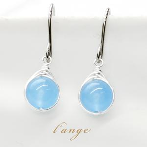 L'ange（ランジュ） ピアス オレンジジェード オニキス 14KGF ゴールド