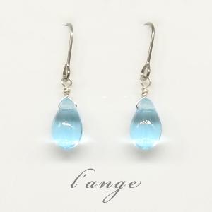 L'ange（ランジュ） ピアス 天然石 アメジスト レディース 純チタン