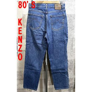 90'S KENZO 北斎パッチ 富士山ステッチ デニム ジーンズ 79 テーパード ケンゾー