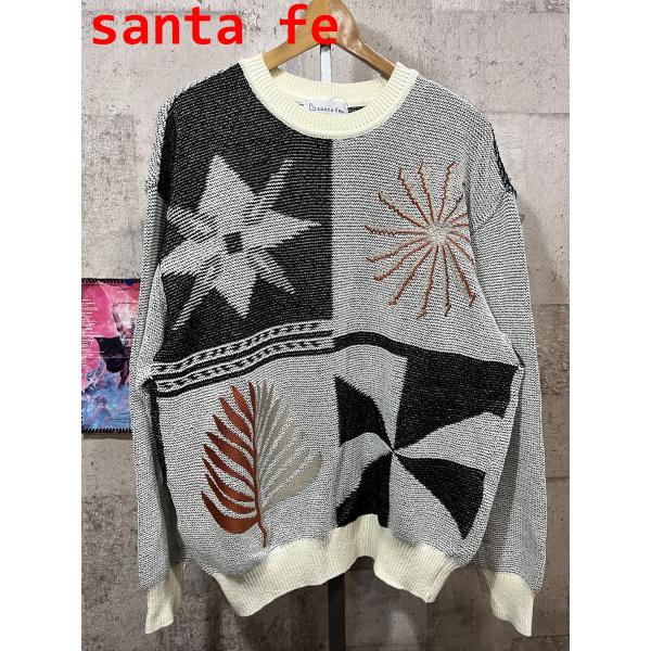 美品 Santa fe デザイン ニット 50 セーター サンタフェ 日本製