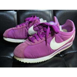 美品 ナイキ 14年 ウィメンズ クラシック コルテッツ ナイロン 紫 パープル 23cm NIKE WMNS CLASSIC CORTEZ NYLON｜creep-shopping