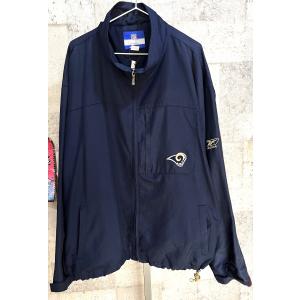 リーボック NFL セントルイス ラムズ ナイロンジャケット 2XL メンズ Reebok ST.LOUIS RAMS ウインドブレーカー ビッグサイズ｜creep-shopping