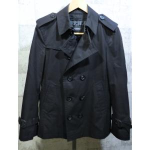 送料込 BURBERRY BLACK LABEL ショート トレンチコート 着脱ライナー 黒 M ノバチェック ブラック バーバリーブラックレーベル ジャケット｜creep-shopping