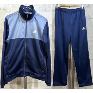 美品 アディダス ジャージ 上下セットアップ 紺 L メンズ adidas ネイビー｜creep-shopping