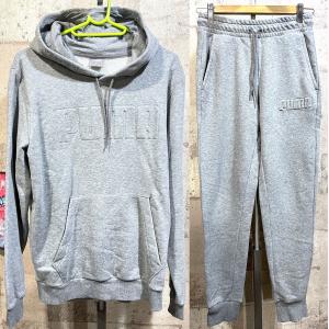 美品 プーマ スウェット 上下セットアップ US XS メンズ PUMA グレー パーカー パンツ｜creep-shopping