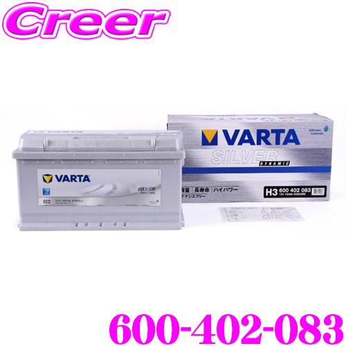VARTA バルタ(ファルタ) シルバーダイナミック 600-402-083 欧州車用バッテリー 端...