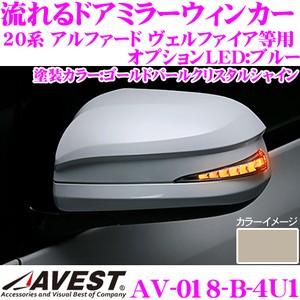 流れるLEDドアミラーウィンカーレンズ AVEST アベスト AV-018-B 塗装カラー(4U1)｜creer-net