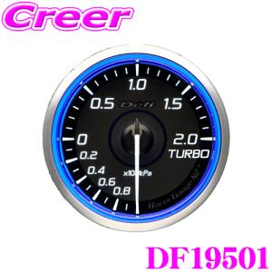 Defi Racer Gauge N2 Plus DF19501 Φ60 ターボ計 200kPa ブルー ホワイト レーサーゲージ  N2 プラス｜creer-net