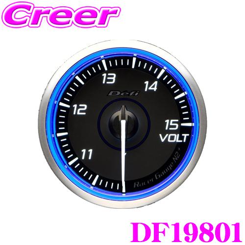 Defi Racer Gauge N2 Plus DF19801 Φ60 電圧計 10〜15V ブル...