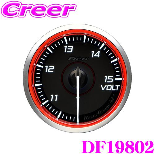 Defi Racer Gauge N2 Plus DF19802 Φ60 電圧計 10〜15V レッ...