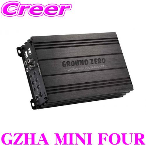 GROUND ZERO グラウンドゼロ GZHA MINI FOUR 4ch(4/3/2ch)パワー...