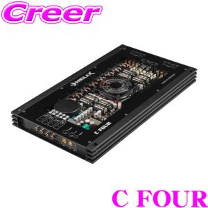 ヘリックス C FOUR パワーアンプ 150W × 4ch 9.0V〜16.0V Butterworth 12dB/oct 内蔵クロスオーバー搭載 ナチュラルサウンド｜creer-net
