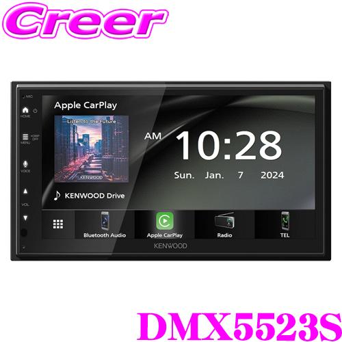 ケンウッド DMX5523S 6.8V型ワイド タッチパネル WSVGAモニター ワイヤレスミラーリ...