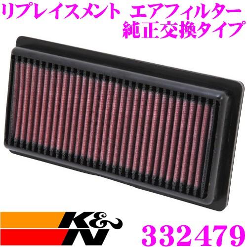 K&amp;N 純正交換フィルター 33-2479 日産 E12 ニスモS ノート用 リプレイスメント ビル...