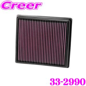 K&N 純正交換エアフィルター 33-2990 BMW 3シリーズ F30 F31 F34等用 リプレイスメント ビルトインエアフィルター