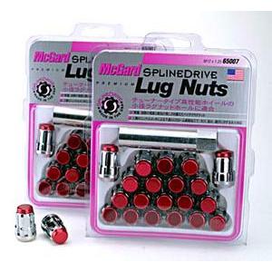 日本正規品 マックガード スプラインドライブ ラグナット MCG-65011RD レッドM12×1.25/20個入/日産 スバル スズキ用