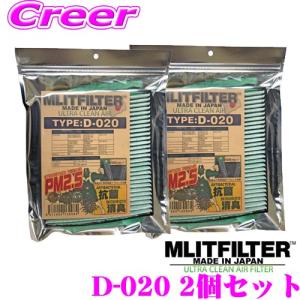 【在庫あり即納!!】MLITFILTER エムリットフィルター TYPE:D-020 2個セット エアコンフィルター｜creer-net