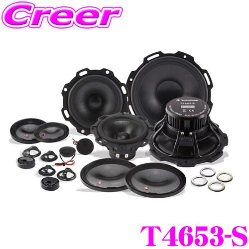 ROCKFORD FOSGATE T4653-S パワーシリーズ 16.5cm 3way コンポーネ...