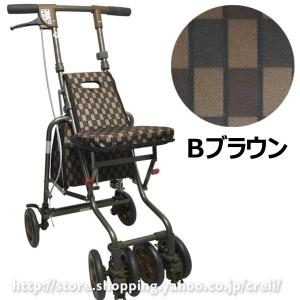 シルバーカー サニーウォーカーAS3 花柄ブラウン(シルバー