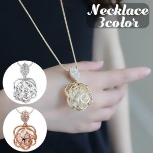 ネックレス ペンダント レディース 女性 アクセサリー ラインストーン チェーン ロング 花 フラワー 透かし 上品 キラキラ カジュアル フォーマル Niu1123a0693 Creostore 通販 Yahoo ショッピング