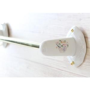マニー　プロヴァンス　陶器　タオルバーＳ