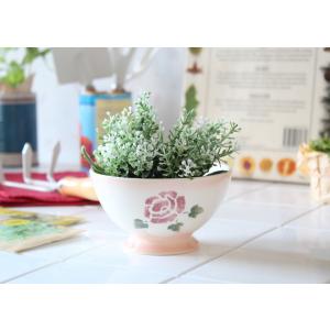 マニーローズ 陶器 ガーデンボウルSピンク