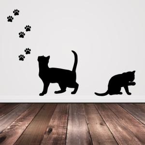 ねこ ウォールステッカー 01 猫 キャット ...の詳細画像1