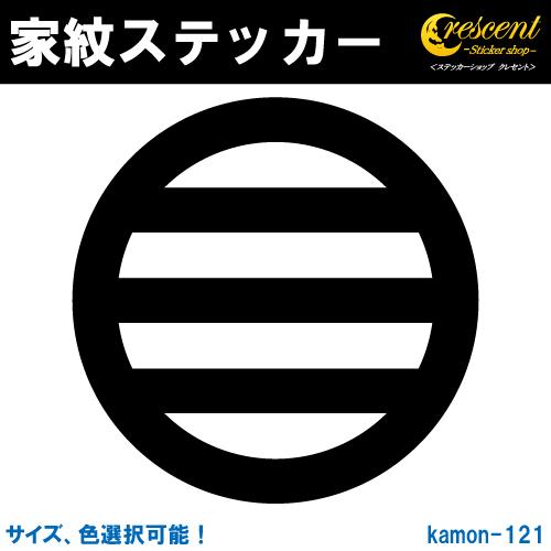 家紋ステッカー 丸に三つ引き 近藤勇 新選組 K121 戦国 武将 刀剣 剣道 胴 お盆 提灯 シー...