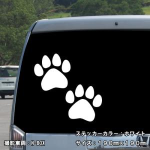 肉球 ステッカー 2枚セット 5サイズ 全26...の詳細画像5