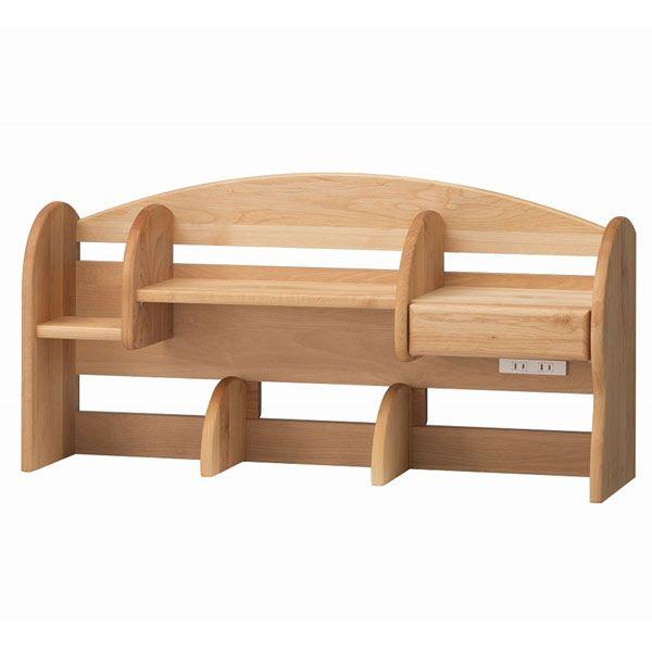 ミドル上棚のみ 日本製 自然風塗料 木の温もりと環境に優しい学習デスク♪　健康家具　シリーズ専用 t...