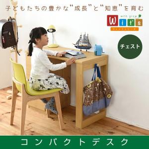 デスク のみ 幅90cm バーチ材 引き出し ナチュラル ブラウン PCデスク