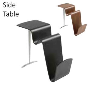 サイドテーブル のみ スウェーデン製 波型 ブラック ウォールナット おしゃれ デザインテーブル スタイリッシュ 高級感 モダン 北欧 ナイトテーブル 送料無料｜crescent