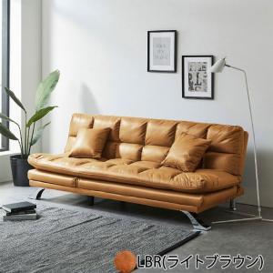 ソファーベッド ファブリックレザー 3人掛け ...の詳細画像5