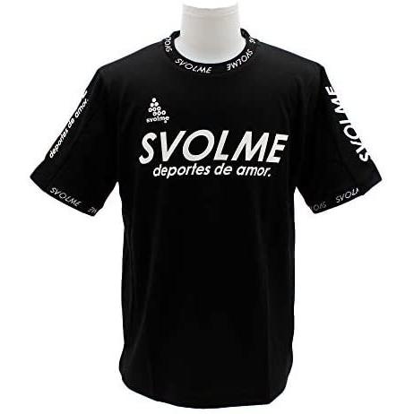 スボルメ(SVOLME) プラシャツ ロゴリブトレーニングトップ 183-81000 BLACK X...