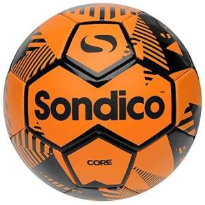ソンディコ(Sondico) コア XT フットボール 12 オレンジ×ブラック 4号球 822007｜crescentsports
