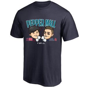 [ファナティック] ペッパーミル Tシャツ WBC 大谷翔平 ヌートバー NAVY(ネイビー) ML01-23SS-0022｜クレセントスポーツ Yahoo!店