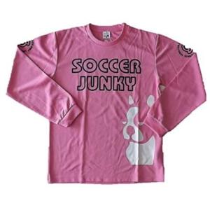 サッカージャンキ−(soccer junky) PANDHIANI ロングプラシャツ Sサイズ SJ0549 022 ピンク｜crescentsports