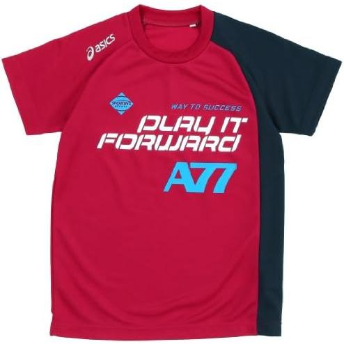 アシックス(ASICS) A77 Jr. Tシャツ XAJ90H 2491 プラムレッド/カーボン