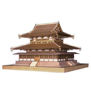 ウッディジョー 木製模型　法隆寺 金堂 1/150 （代引不可）｜cresco