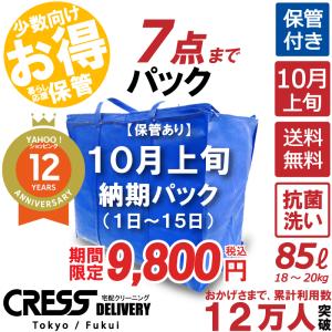 クリーニング 宅配 保管 7点まで 詰め放題 ダウン クレス