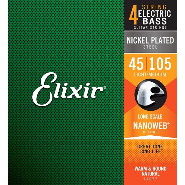 Elixir NANOWEBコーティング弦 ニッケルスチール弦 LIGHT/MEDIUM .045-...