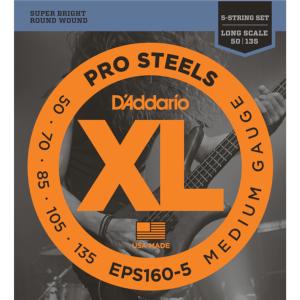 D'Addario XL PROSTEELS EPS160-5 .050-.135 5-String/Long スチール弦 エレクトリックベース弦 5弦ベース｜crest1