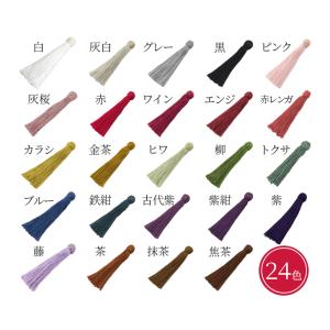 数珠 房 交換 軸付き 人絹 パーツ 24色 ...の詳細画像1
