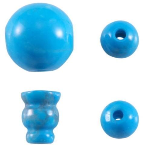 親玉セット ターコイズ 10mm 親玉 Tホール 3つ穴 ボサ 二天玉 セット 数珠 念珠 親珠 制...