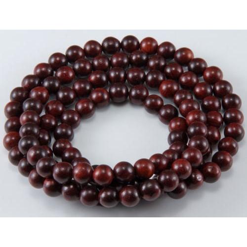 紫檀 8mm 108玉 手磨き 数珠 念珠 腕輪念珠 木の数珠 腕輪 制作 修理 交換 リメイク ア...