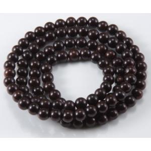 金剛菩提樹 6mm 108玉 ルドラクシャ 数珠 念珠 仏具 : クレストビーズ