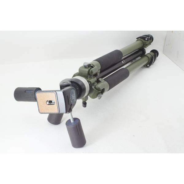 Manfrotto マンフロット 190 NAT 雲台141 グリーン 三脚◆美品ランク