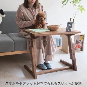 デスク 高さ調節 3段階調節 テーブル 無垢 ...の詳細画像4