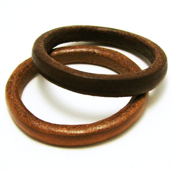 レザーブレスレット シームレス 金具フリー メンズ レディース